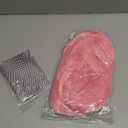 PLULON Pink Bob Wig with Heart Sunglasses and Hair Cap, Colorful Short Bob Wigs Synthetic Party Wigs Funny Cosplay Hairpieces for Women Men Daily Bachelorette Halloween Costume Party Decorations