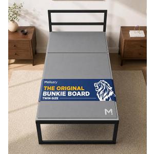 Meliusly Original Bunkie Board Twin Size (38x75) - Under Bed Support
Non-Slip Breathable Bed Support Board for Slatted Bed Frame, Anti-Sag, Noise Minimizing Moisture Resistant Bed Board