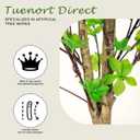 Artificial Black Olive Tree, 6FT Tall Faux Tree with Natural Trunk, for Indoor Home Decor, Large Fake Potted Plant for Office, Living Room, Bedroom Dcor