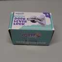 Door Lever Lock (2 Pack)  Prevents Toddlers from Opening Doors  Easy One-Hand Operation for Adults  Durable ABS with 3M Adhesive Backing  No Tools Needed for Install (White)