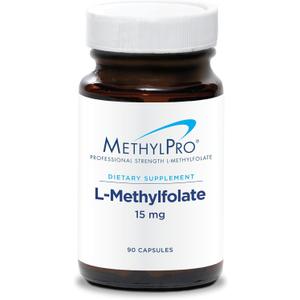 MethylPro L-Methylfolate 15 mg - L Methyl Folate, Methylfolate Supplement for Women & Men, Methylated Vitamin B9 (5-MTHF) for Brain Health, Focus, Calm - 90 Capsules (Pack of 1)