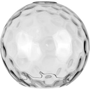 Skelang 7" Glass Light Shade, Lip-less Globe Lamp Shade with Fitter Opening, Replacement for Pendant, Industrial Table Lamp, Wall Sconce, Hammered
