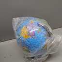 8 Inch World Globe with Stand, 360° Spinning Earth Map for Desk, Detailed Geographic Sphere for Office, Study, Travel Planning and Home Display