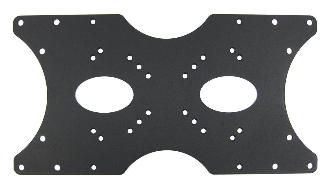 Mount Plus 201D VESA Monitor and TV Mount Extender Conversion Kit | 100x100, 200x200 Convert to 400 x 200 Adapter Plate for TV Wall Mounts | Heavy Duty and Hardware Included