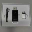 Wireless CarPlay Adapter 2024 Upgrade, Plug and Play, No Latency, Converts Factory Wired to Wireless, Compatible with iPhone 6+ and 2015+ Cars, Bluetooth 2.4GHz and Wi-Fi 2.4+5.8GHz