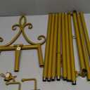 53.9" Gold Easel Stand for Sign, Heavy Duty Metal Display Easel with Storage Bag, Adjustable Art Easel for Wedding Sign, Welcome Sign, Picture