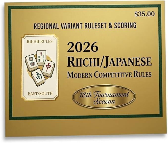 Comeonfull Mahjong Cards 2026 Official Revision - Large Print American Mah Jongg Hands & Rules Reference Cards 4 Pack Waterproof Easy to Read