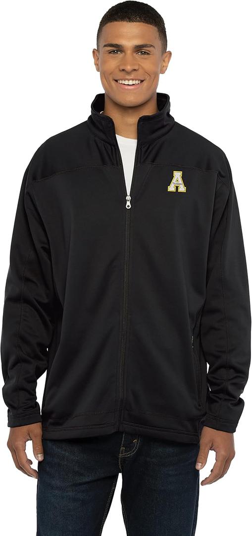 Vantage Apparel NCAA Mens Collegiate Full Zip Soft Shell Micro Fleece Jacket (Large, Team Color)