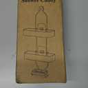 Kitsure Shower Caddy Hanging - No-Drill Bathroom Organizers and Storage, Wobble-Free Bathroom Shelves with Adhesive Tapes, Rust-Proof Shower Storage for Toiletries, Black, 25.0" H