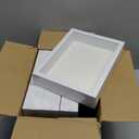 4 Pack 6x8 Shadow Box Frame, HD Glass White MDF Wooden Frames for Flower Pressing, Seashell Display Box, Pet Memorial Shadow Box (4pcs 6X8)