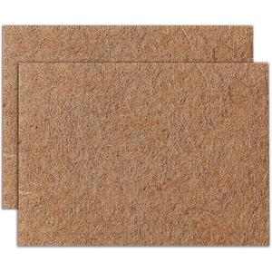 MAXPACE Natural Coconut Coir Liner Sheets - 12×19inch 2 Pcs Coco Fiber for Plant, Planter, Window Basket, Garden Decoration, and Pet Reptile Carpet or Mat