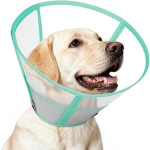 Soft Dog Cone Alternative After Surgery, Elizabethan Pet Recovery Collar for Small Medium Large Dogs, Comfortable Dog Head Cone to Stop Licking