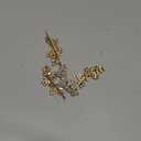 Waydress 4 Pcs Rhinestone Hair Clip Wedding Bridal Hair Barrette Decorative Leaf Crystal Side Hairpin Accessories for Women(Rhinestone Style,Gold) (4 Count (Pack of 1))