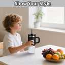 WUQID Higher Silicone Boot Compatible with Stanley Quencher H2.0 & IceFlow Flip & ProTour 40oz 30oz 20oz 14oz, Fit Same Diameter 14oz 20oz 30oz 40oz Tumbler Cups Anti-Slip Bottle Bottom Sleeve Cover (Clear)