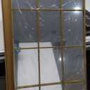 Windowpane Mirror Full Length 65"x24" Wall Mounted Bronze Art Pane Mirror Farmhouse Decorative Floor Mirror Leaning Hanging Wall Mirror for Bedroom Living Room Entrance