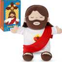 Apragaz Jesus Plush with Breathing, Bible Songs & Gentle Glow13 Jesus Toy with White Noise & Soothing Sleep Aid  Christian Gift for Kids & Adults, Church Sunday School Easter Christmas Baptism