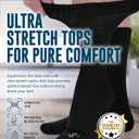 Doctor's Select Bamboo Viscose Diabetic Socks Women - 4 Pairs Crew Womens Diabetic Socks Size 6-9 (L)