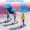 Electric Scooter for Adults, Teens & Big Kids, 350W-500W Motor, 10Mph-21 MPH & 10-28 Miles Max Range, 6.5 to 10 inch Tires, Portable Lightweight E-Scooter
