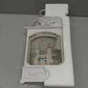 Large Christmas Snowman Snow Globe Light up Lantern with 8 Songs, 9.84" White Christmas Snow Globes for Kids Adults, 6H Timer & Dual Power, Snowglobes Christmas Decorations Indoor Silver Blue Snowman (Snowman Family 66)