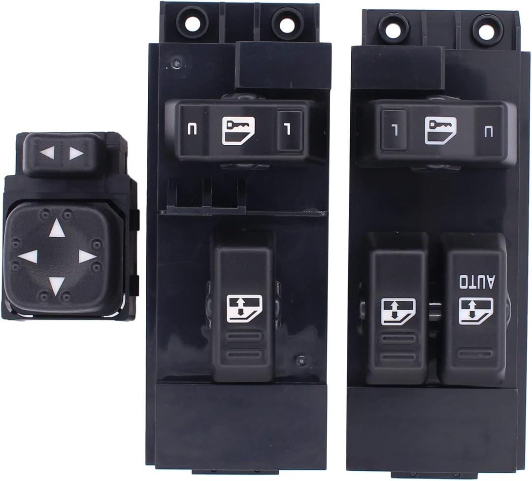 MOTOKU Front Driver Passenger Side Window Switch and Mirror Switch for Sierra Silverado 1500 2500 3500 2000-2002
