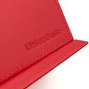 UnionBasic Desk Organizer, Desktop Caddy Leather Multi-compartment Pen Holder Office Stationer Organizer, Red