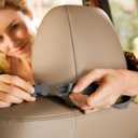 Munchkin Car Seat Cover for Under Baby Car Seats and Toddler Booster Seats, Elite Seat Guardian Protector, Rear and Forward Facing, Dark Grey