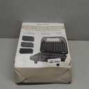 Bakers Friend 3 in 1 Mini Waffle Maker with Removable Plates, Dual Waffle & Pancake and Grill Plates, Breakfast Sandwich Maker Press, Dishwasher Safe, Non-stick Coating, Graphite