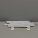 No Drilling Closet Rod, 27.5-74 Inches Hanging Closet Rod for Clothes, Closet Bar & Pole Heavy-duty, Closet Rods for Hanging Clothes For Closet Wardrobes Bathroom Laundry RV Curtains,White