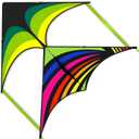 Mint's Colorful Life Delta Kite for Kids & Adults, Extremely Easy to Fly Kite for Beach Trip, Best Kites for Beginners, 300ft String Handle Included