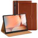DTTO for Samsung Galaxy Tab S10 Ultra / S9 Ultra / S8 Ultra Case 2024/2023/2022, Premium Leather Business Folio Stand Cover with S Pen Holder for 14.6 Inch Tablet, Auto Wake/Sleep, Brow
