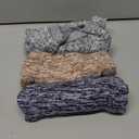 3 Pack Dog Sweaters for Small Dogs Girl Boy Winter Fleece Clothes Warm Soft Dog Sweatshirt Outfit for Dogs Cats Pet Apparel (L (Back: 15.7", Chest: 19.6", 14-18 lbs), Khaki+Gray+Navy Blue)