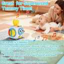 MoraBaby Robot Musical Busy Cube for Toddlers 1-3 Years Old, Montessori 6-in-1 Activity Cube with Lights & Sounds, Wheels for Tummy Time & Crawling Training, Birthday Gifts for Baby boy & Girl