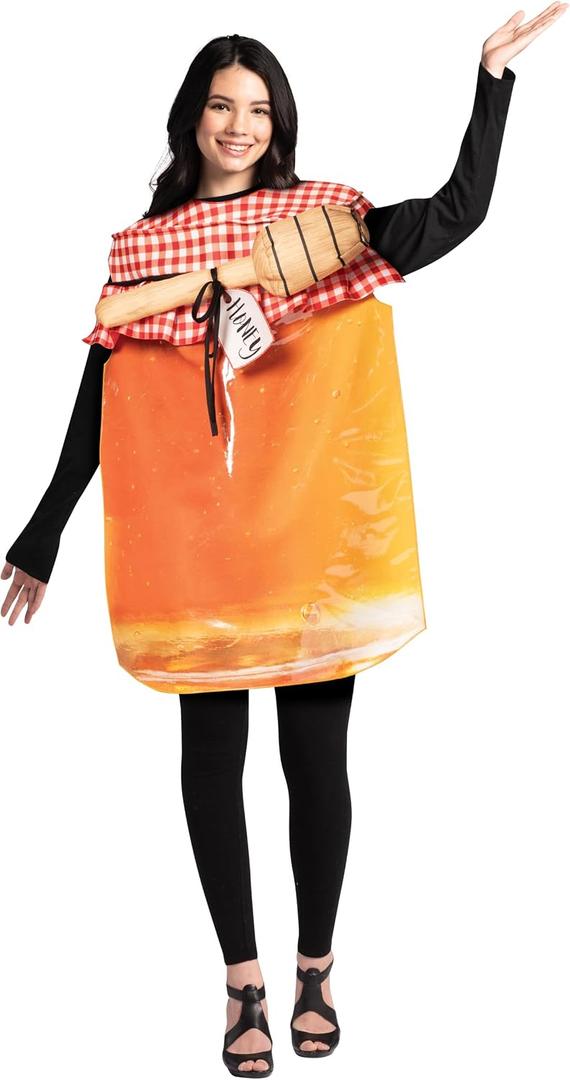 Rasta Imposta Honey Jar Costume Honeypot Honeycomb Bee Halloween Costumes, Adult One Size, Unisex