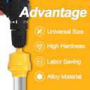 2 Sets of PVC Thread Maker Tool for Electric Drill, Plastic Pipe Tap Die Set With 2PCS PTFE Tape, PVC Pipe Threader Set With 3 Sizes Thread Die, Pipe Threader Plumbing Tool for Pipe Threaders