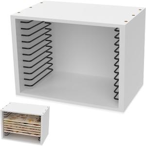 Puzzle Storage Case, Puzzle Holder Storage, Puzzles Shelf Holds Ten 11.81 inch Children's Puzzle Boards, Kids Puzzles Storage for Small Puzzle Board Storages(White)