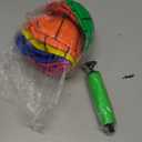 12Pcs 5Inch Mini Basketballs, Colorful Rubber Inflatable Basketball,  Pool Kick Balls Toy with Inflation Pump for Indoor Mini Basketball Hoop, Beach Sports Game, Party Favor