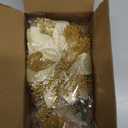 RECUTMS Christmas Tree Ornaments 10Pcs Glitter Poinsettia,Artificial Poinsettia Flowers Xmas Tree Ornaments 6" Wide for Xmas Tree Wreaths Garland Holiday Seasonal Wedding Decorations(Gold)