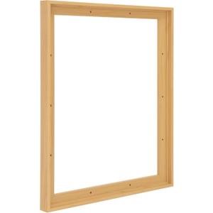 Pixy Canvas 11x14 inch Floater Frame for Canvas Paintings, Wood Panels, Canvas Panels & Stretched Canvas Boards. Floating Frame fits 5/8", 3/4" & max 7/8" Deep Artwork (Light Maple, 11 x 14 inch)