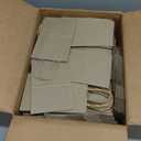 MESHA Kraft Gift Bags 200 Pack 5.25x3.75x8 Inch Small Brown Paper Bags with Handles Bulk for Small Business,Birthday,Party,Wedding,Retial,Shopping Bag (Made in USA)