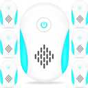[2025 Upgraded] Ultrasonic Insect & Pest Indoor Repeller, Electronic Plug-in Control Repellent for Roach, Rodent, Mouse, Bugs, Mosquito, Mice, Ant, Spider, 2 Mode Switching (6 Pack)