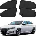 ZATOOTO Car Window Shades for Honda Accord 2018-2023, 4 Pcs Magnetic Car Window Covers - 100% Block Light Privacy Curtains, Side Window Sun Shade for Baby Breastfeeding, Sleeping, Camping