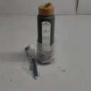 Aqulea Glass Water Bottles 32 Oz with Silicone Sleeve - BPA Free Reusable Wide Mouth Glass Motivational Water Bottles with Fruit Infuser  Leak Proof Borosilicate Water Bottle with Time Marker (Green)