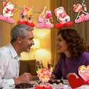 2 x Large, Pack of 8 | 3D Valentine Honeycomb Centerpiece, Red and Pink Valentines Day Centerpieces Table Decorations for Valentine's Day Party Supplies Ideas, Favors