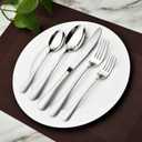60 Piece Silverware Set for 12, Heavy Duty Stainless Steel Flatware Utensils Cutlery Set Including Steak Knife Fork and Spoon, Dishwasher SafeGift Package for Wedding Housewarming