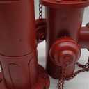 24" H Metal Fire Hydrant for Dogs to Pee On, Vintage Mid & Large Dog Fire Hydrant Pee Post for Outdoor Decor