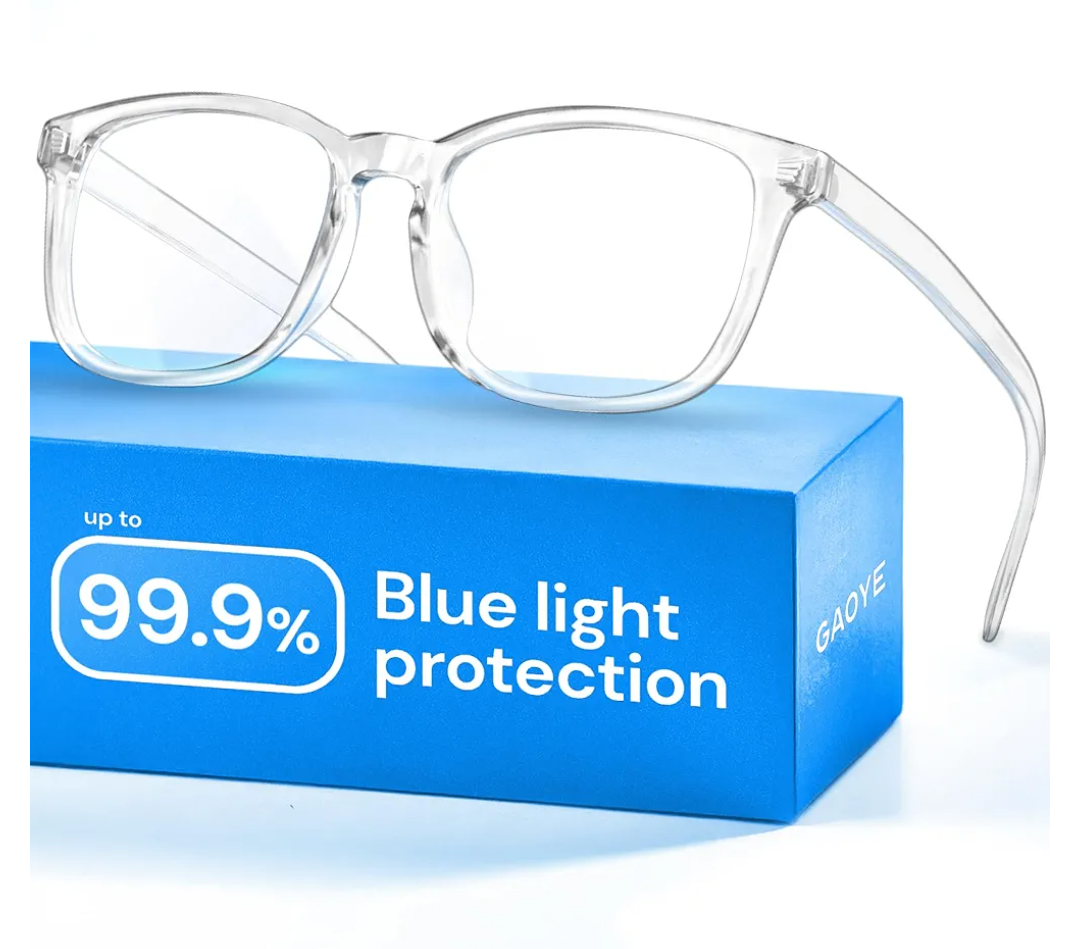 Gaoye Blue Light Glasses for Computer & Gaming - Anti UV Ray Lenses, Scratch-Resistant & Comfort Fit