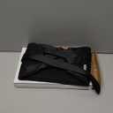 Airplane Foot Hammock, No Collapse Foot Rest for Plane Travel with Extended Adjustment Strap, Portable Desk Foot Hammock with Thickened Foam, Foot Sling Travel Essentials to Relax Your Feet (1 Pc Black)