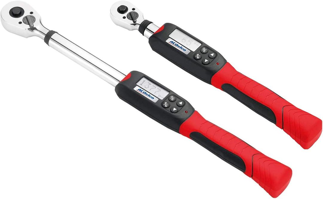 ACDelco ARM601-34 3/8 &  Heavy Duty Digital Torque Wrench Combo Kit with Buzzer and LED Flash Notification  ISO 6789 Standards with Certificate of Calibration