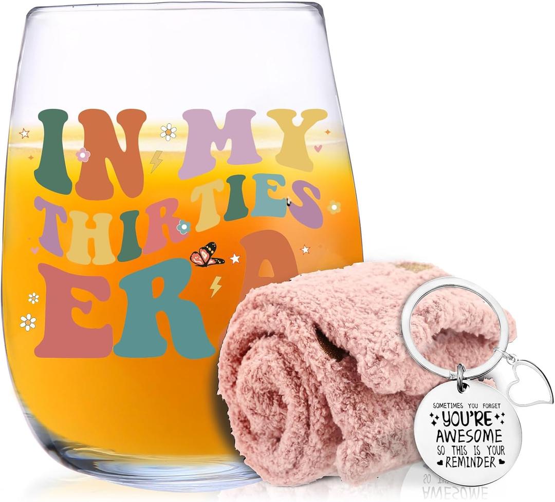 30th Birthday Gifts for Women Unique 30 Year Old Gift Ideas Happy Birthday Decorations Party Supplies for Her (WHITE)