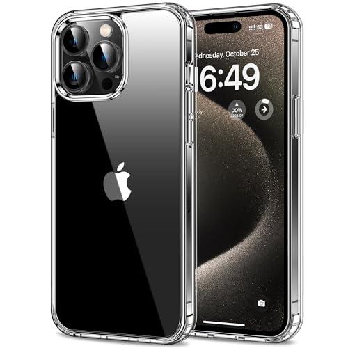 HOOMIL Crystal Clear Case for iPhone 15 Pro Phone Cover | 6.1-Inch, Anti-Yellowing, Drop Protection, Anti-Scratch, Transparent, Hard Back